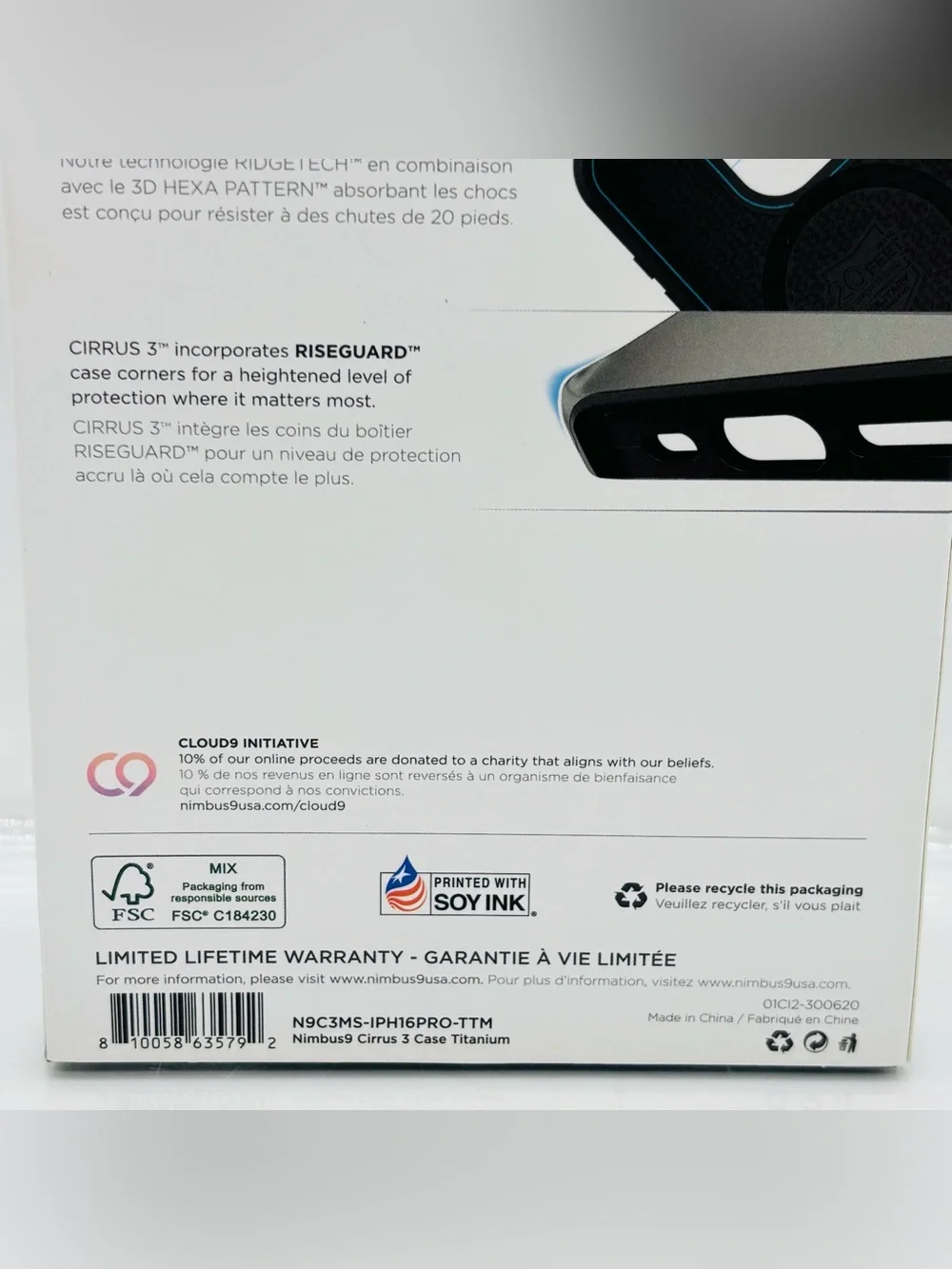 Nimbus9 iPhone 16 Pro Cirrus 3 Titanium MagSafe Case 20 Ft Drop Protection New